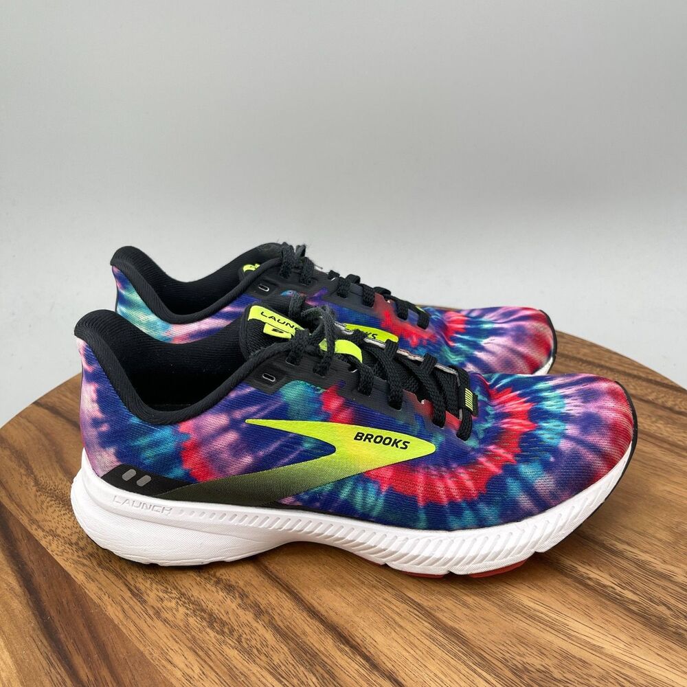 Brooks Launch 8 Shoes Womens Size 8 B Tie Dye Running Comfort Walking Sneakers